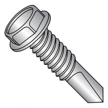 #4 Point - Hex Washer - Unslotted - Self Drilling Screws - 410 Stainless