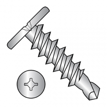 Combo (Square Phillips) - Pancake - Self Drilling Screws - 410 Stainless