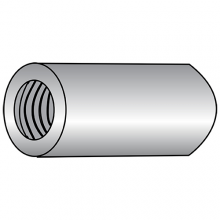 Metric Type-9070 Round Coupling Nuts - A2 Stainless