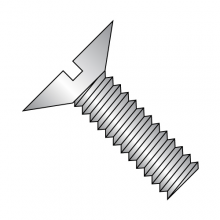 Flat 100° - Slotted - Machine Screws - 18-8 Stainless