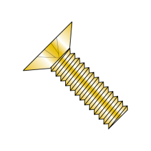 Flat 100° - Phillips - Machine Screw - MS24693 - Coarse - Cadmium Yellow