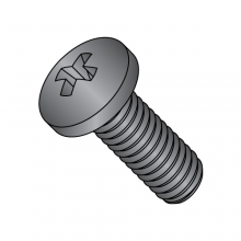 Pan Phillips - Machine Screw - MS51957 - Coarse - 18-8 Stainless - Black Oxide