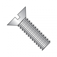 Flat Slotted - Machine Screws - 18-8 Stainless 
