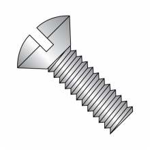 Oval Slotted - Machine Screws - 18-8 Stainless