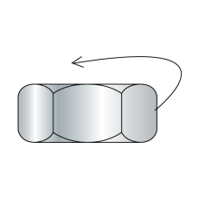 Left-Hand Threaded Hex Nuts