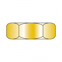 Hex Machine Screw Nuts - Zinc Yellow - Small Pattern