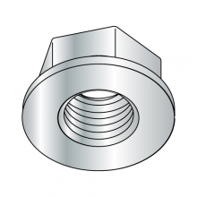 Non-Serrated Flange Hex Nuts - Steel Zinc Plated & Baked 