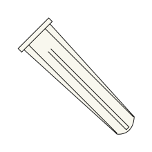 Bantam Plug - Conical - Blue Plastic