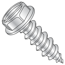 1/4-14X1 1/2 Hex Washer - Slotted - Type AB - 7/16" A.F. - Self Tapping Screws - Zinc
