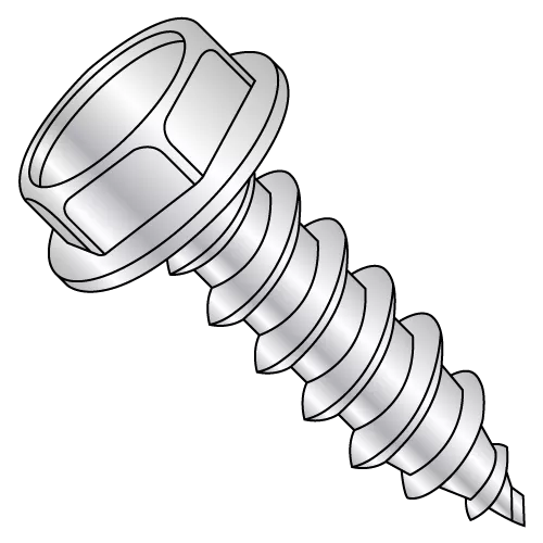 Hex Washer - Unslotted - Type AB - Self Tapping Screws - 7/16" A.F. - Zinc