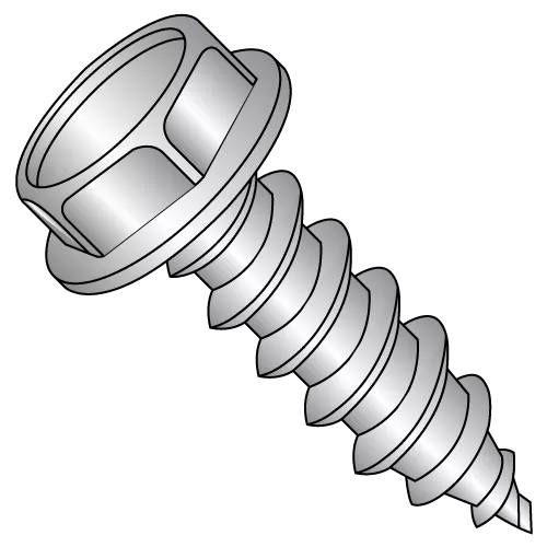 Hex Washer - Unslotted - Type AB - Self Tapping Screws - 18-8 Stainless