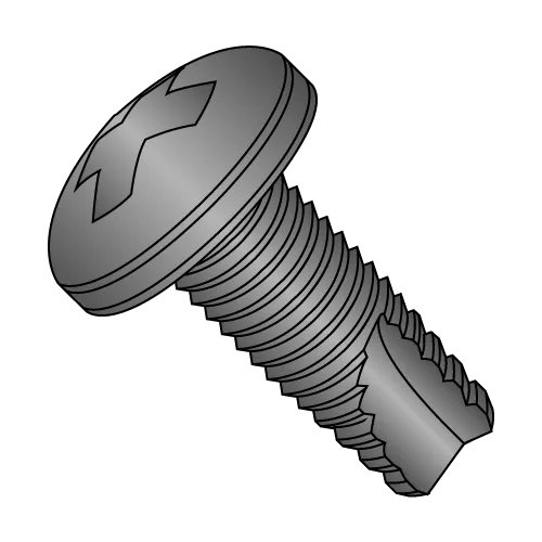 10-32X3/4 Pan - Phillips - Type 23 - Thread Cutting Screws - Zinc Black