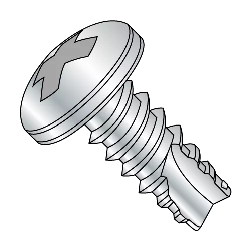 4-24X3/4 Pan - Phillips - Type 25 - Thread Cutting Screws - Zinc