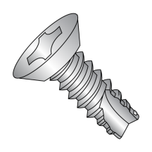 12-14X1/2 Flat - Undercut - Phillips - Type 25 - Thread Cutting Screws - 18-8 Stainless