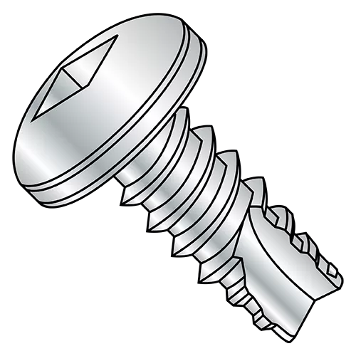 Pan - Square - Type 25 - Fully Threaded Screws - Zinc