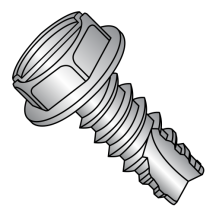 6-20X3/8 Slotted - Hex Washer - Thread Cutting Screws - Type 25 - 18-8 Stainless Steel