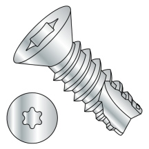8-18X3/4 Flat - Six-Lobe - Type 25 - Thread Cutting Screws - Zinc