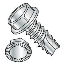 Hex Washer - Unslotted with Serrations - Type 25 - Thread Cutting Screws - Zinc