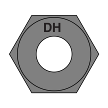 7/8-9 A563 Grade DH - Heavy Hex Nuts - Plain Finish (USA)