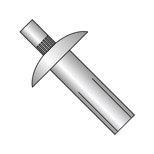 Drive Pin Rivets - Brazier Head Masonry - Aluminum