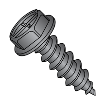 Hex Washer - Combination Drive - Type AB - Self Tapping Screws - Black Zinc