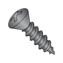 6-20X3/4 Oval - Phillips - Type AB - Self Tapping Screws - Black Oxide