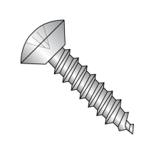 4-24X1/4 Oval - Undercut - Phillips - Type AB - Self Tapping Screws - 18-8 Stainless