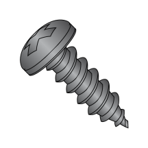 8-18X1 1/2 Pan - Phillips - Type AB - Self Tapping Screws - 18-8 Stainless w/ Black Oxide