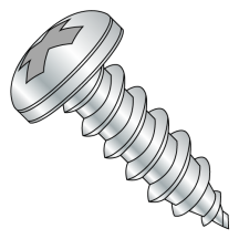 8-12X1/2 Pan - Phillips - Type AB - Self Tapping Screws - Nickel
