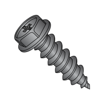 Hex Washer - Phillips - Type AB - Self Tapping Screws - Black Oxide
