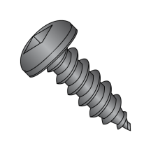 8-18X1/2 Pan - Square Recess - Type AB - Self Tapping Screws - Black Oxide