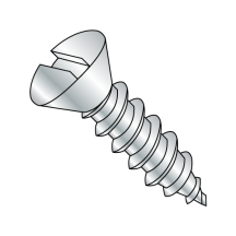 Oval - Slotted - Type AB - Self Tapping Screws - Zinc