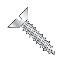 Flat - Undercut - Slotted - Type AB - Self Tapping Screws - Zinc