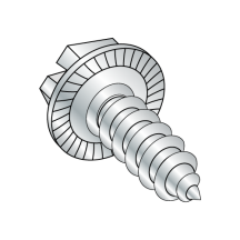 Serrated Hex Washer - Slotted - Type AB - Self Tapping Screws - Zinc