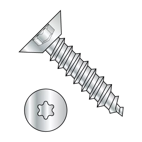 Six Lobe 82 Flat Undercut Type AB Self Tapping Screws