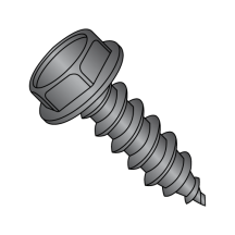 12-14X1/2 Hex Washer - Unslotted - Type AB - Self Tapping Screws - 18-8 Stainless w/ Black Oxide