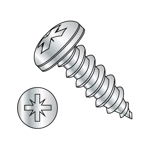 Pan - Type 1A Recess - Type AB - Self Tapping Screws - Zinc