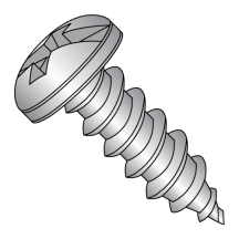 6-18X1 1/2 Pan - Combination Drive (Phil / Slot) - Type A - Self Tapping Screws - 18-8 Stainless