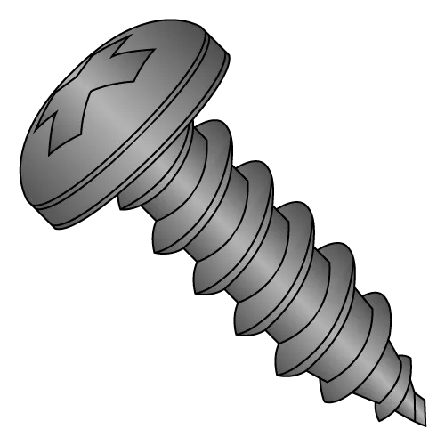 Pan - Phillips - Type A - Self Tapping Screws - Black Oxide over 18-8