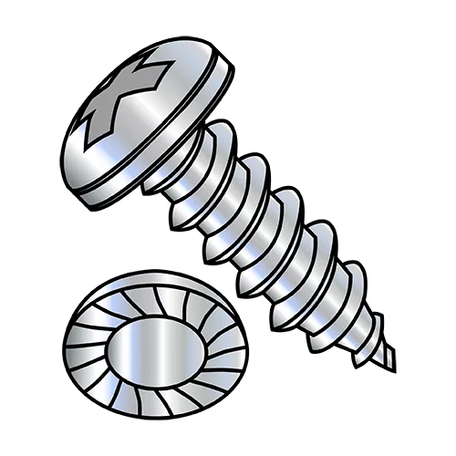Pan Serrated - Phillips - Type A - Self Tapping Screws - Zinc