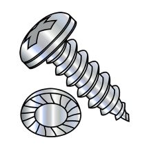 6-18X1/2 Pan Serrated - Phillips - Type A - Self Tapping Screws - Zinc
