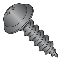 Round Washer - Phillips - Type A - Self Tapping Screws - Black Zinc