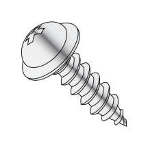 8-15X3/4 Round Washer - Phillips - Type A - Self Tapping Screws - Chrome