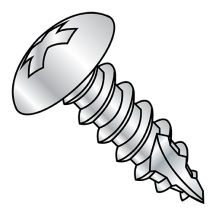 6-18X3/4 Truss - Phillips - Type A - w/ #17 Point - Self Tapping Screws - Zinc