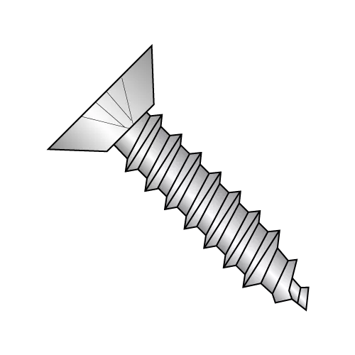 Flat - Phillips - Undercut - Type A - Self Tapping Screws - 18-8 Stainless