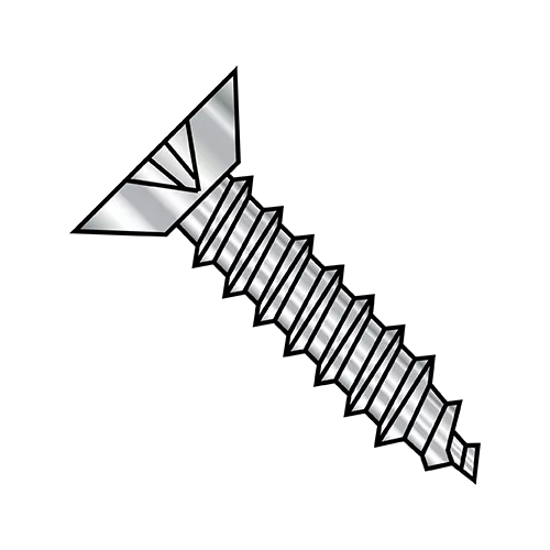 Flat - Phillips - Undercut - Type A - Self Tapping Screws - 410 Stainless
