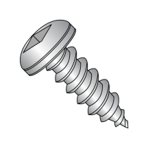 6-18X1/2 Pan - Square Recess - Type A - Self Tapping Screws - 18-8 Stainless