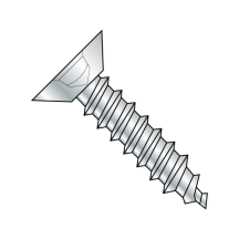 8-15X1/2 Flat - Square Recess - Undercut - Type A - Self Tapping Screws - Zinc