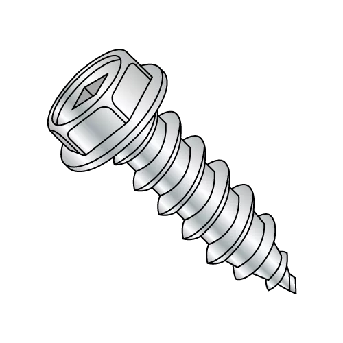 Hex Washer - Square Recess - Type A - Self Tapping Screws - Zinc