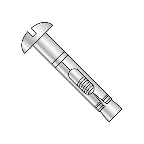 Round Head - Sleeve Anchor - Steel - Zinc Plated